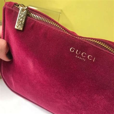 gucci cosmetic bags|gucci makeup bag pink velvet.